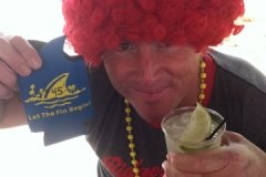 parrotheadredinIOWAconcert#45