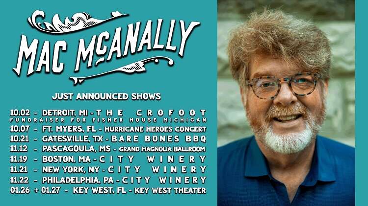 Mac McAnally Fall Tour Dates